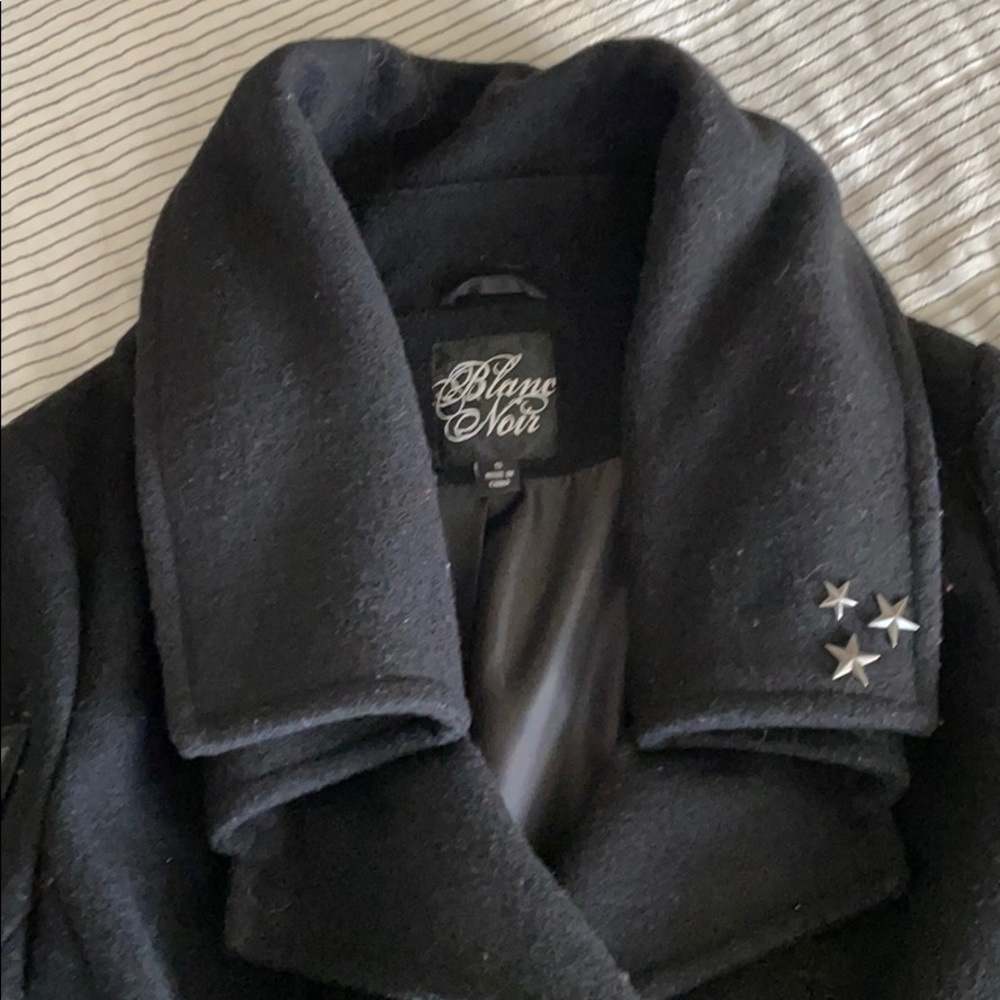 Black wool coat